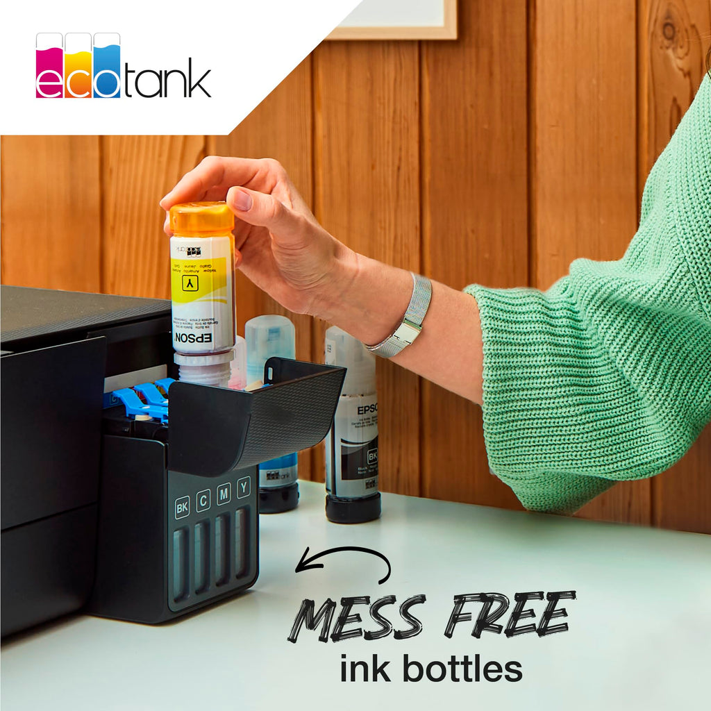 Epson EcoTank 104 Original Tinte in Flaschen, Multipack mit vier Farben