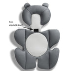 storchenbeck Babyautositz Kissen Autositz-Einsatz Sitzauflagen Universal für Kinderwagen Autositz Hochstuh (Grau)