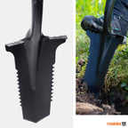 Meister Spaten mit Wurzelsäge - Für Wurzeln bis 3 cm - 195 mm Arbeitsbreite - Ergonomischer D-Griff - Für Garten, BAU & Landschaftspflege/Wurzelspaten/Spaten Garten/Wurzelentferner / 9872240