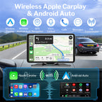 Carplay Android Auto Display 7 Zoll Touchscreen Car Play Bildschirm mit Rückfahrkamera Carplay-Autoradios mit siri/Googlee Assistant,GPS Navigation,Bluetooth,Mirror Link