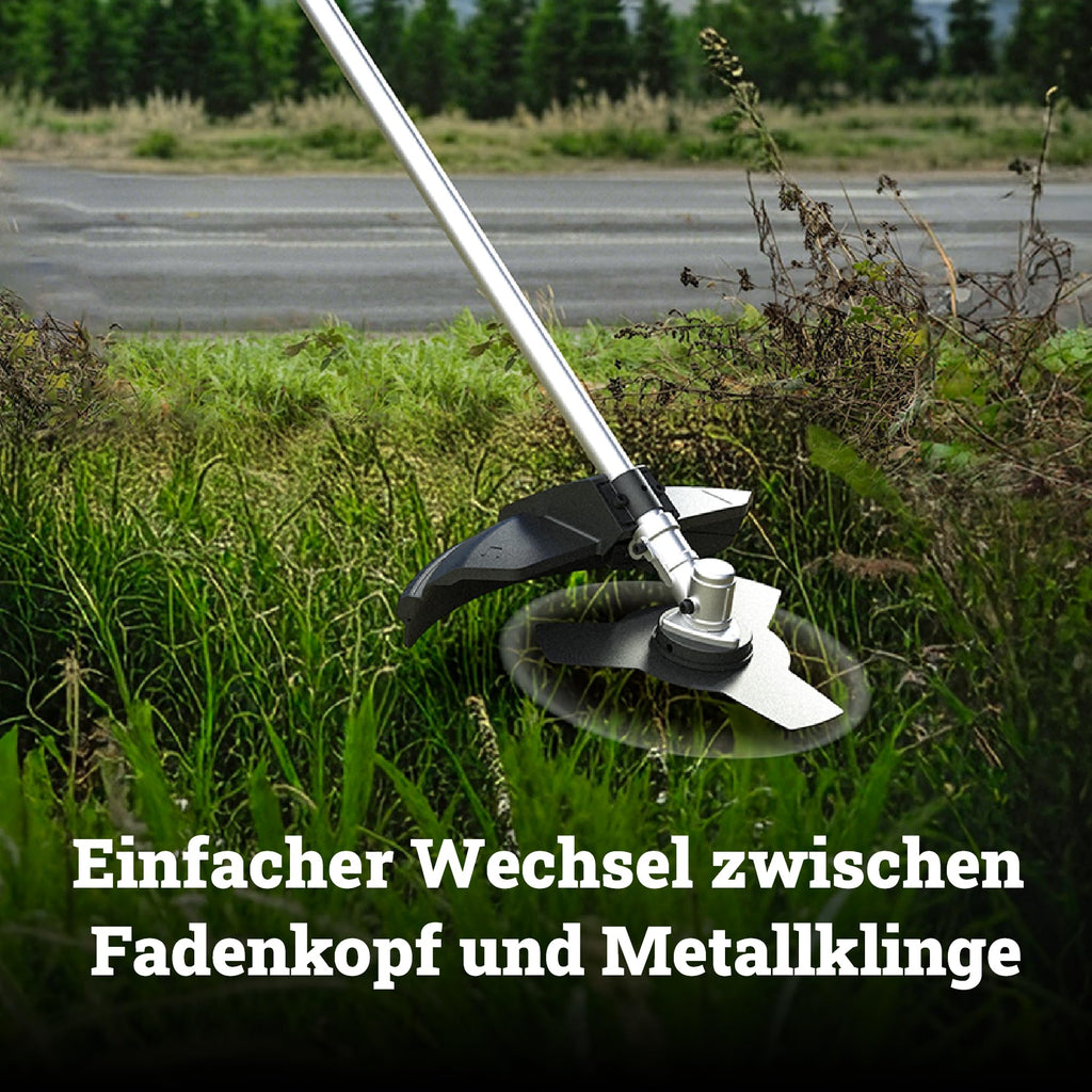 WORX WG084E.9 Akku-Sense 40V - Brushless Motor - 38 cm Trimmdurchmesser & 25,5 cm Messerdurchmesser - Zweihandgriff - Doppelfaden-System - leichtes & kompaktes Design - ohne Akku & Ladegerät