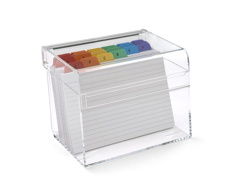 OSCO Clear Acrylic Index Box - Large