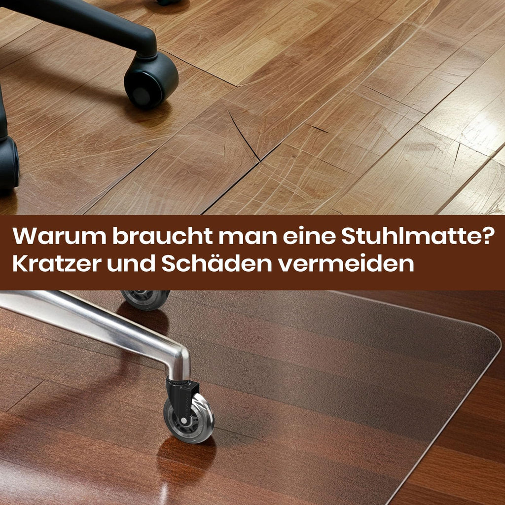 COSYLAND Bodenschutzmatte Bürostuhl，Halbdurchsichtig，120x150cm