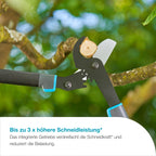 Gardena Astschere EnergyCut Pro L, Bypass-Astschere für grünes, frisches Holz, 50 mm Schnittdurchmesser, präzisionsgeschliffene Klingen, leichtes Design, ergonomische Griffe (12051-88)