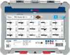 Bosch Professional 15tlg. Fräser Set Mixed (für Holz, für Oberfräsen mit 1/4 Zoll Schaft)