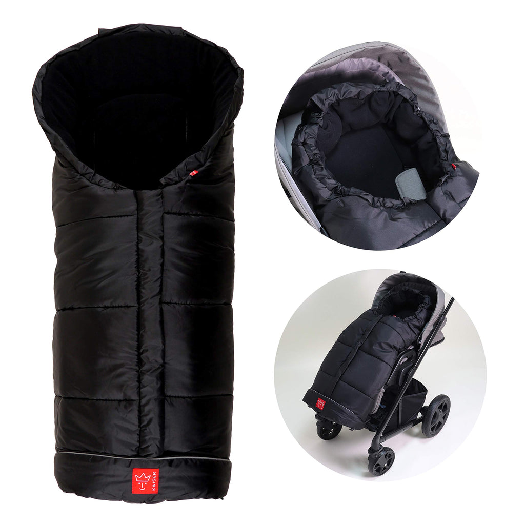 Kaiser Naturfelle 6570825 - Fußsack Iglu Thermo Fleece Farbe: schwarz
