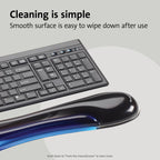 Kensington ergonomische Duo Gel Tastatur Handgelenkauflage, 94 x 483 mm, Rutschfeste und bequeme Handgelenkshalterung, Kompatibel mit Standard-Tastaturen, Blau/Schwarz, 62397