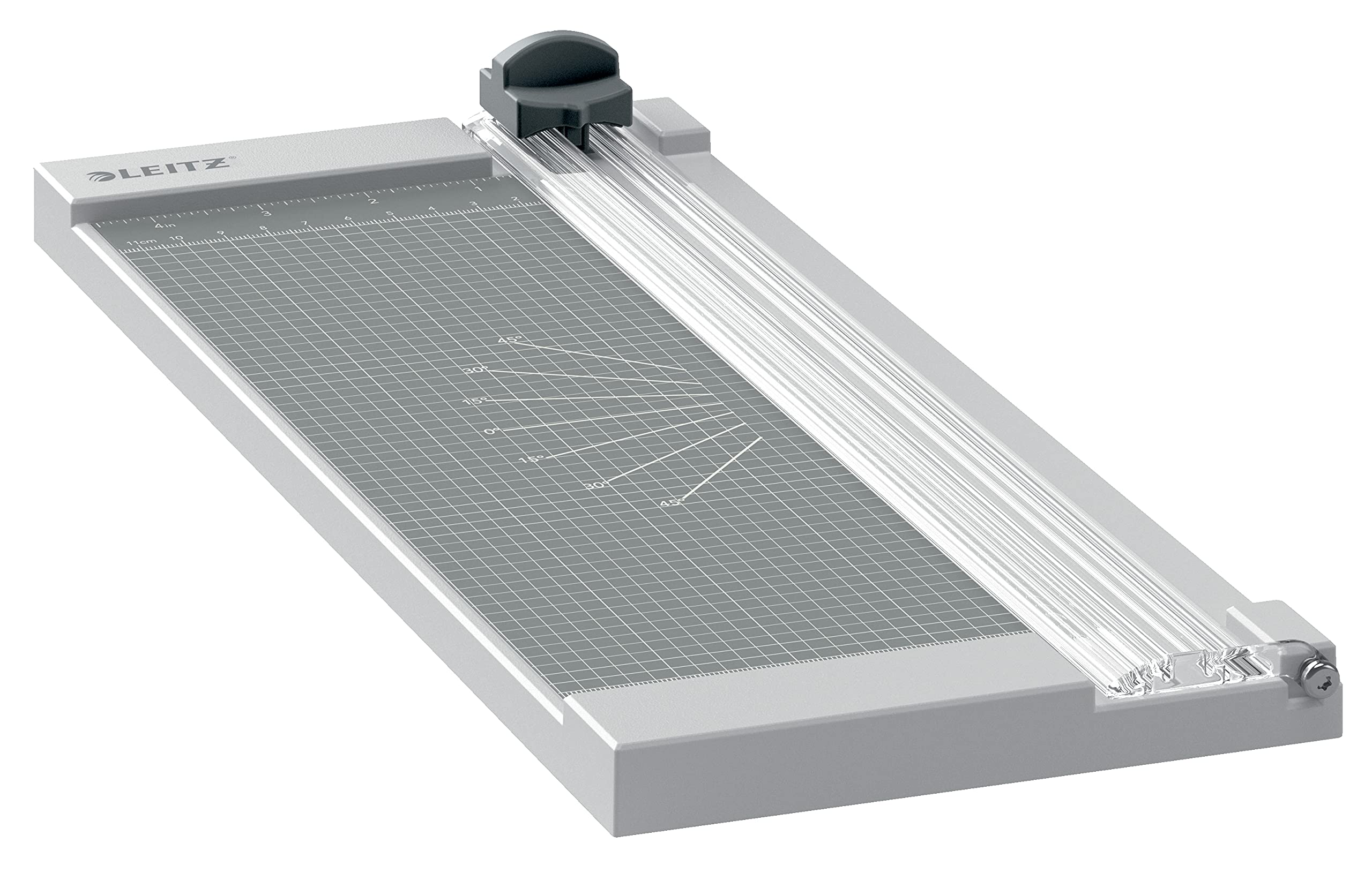 Leitz Home Papierschneider A4, Für bis zu 8 Blatt, Schneidemaschine mit 305 mm Schnittlänge, Scharfe, gehärtete Stahlklingen, Optimal für Heim-, Bastel- oder Hobbygebrauch, 90250000