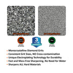 SHARPAL 216N Dual-Grit Diamant Werkzeugschärfer, Mehrzweck-Diamantschärfer Stein Messerschärfer | Mähmesserschleifer | Axt- und Machetenschärfer Grob/Fein 220/400 Körnung