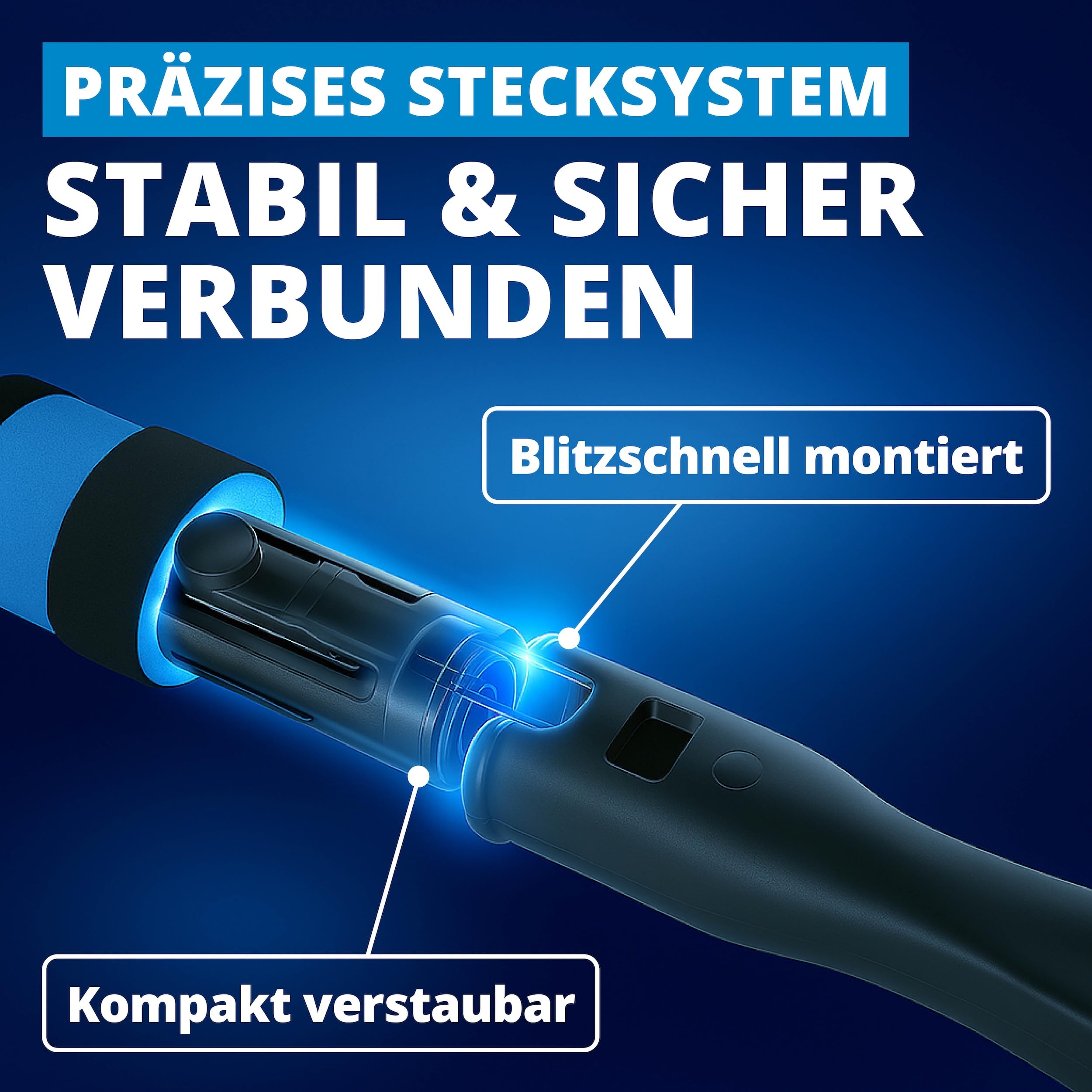 LICARGO Eiskratzer Auto mit Besen 67cm - Teilbares Stecksystem - stabil & wackelfrei - kratzerfrei & lackschonend Schneebesen Auto - Rutschfester Griff, kompakt verstaubar - Scheibenkratzer PKW & SUV