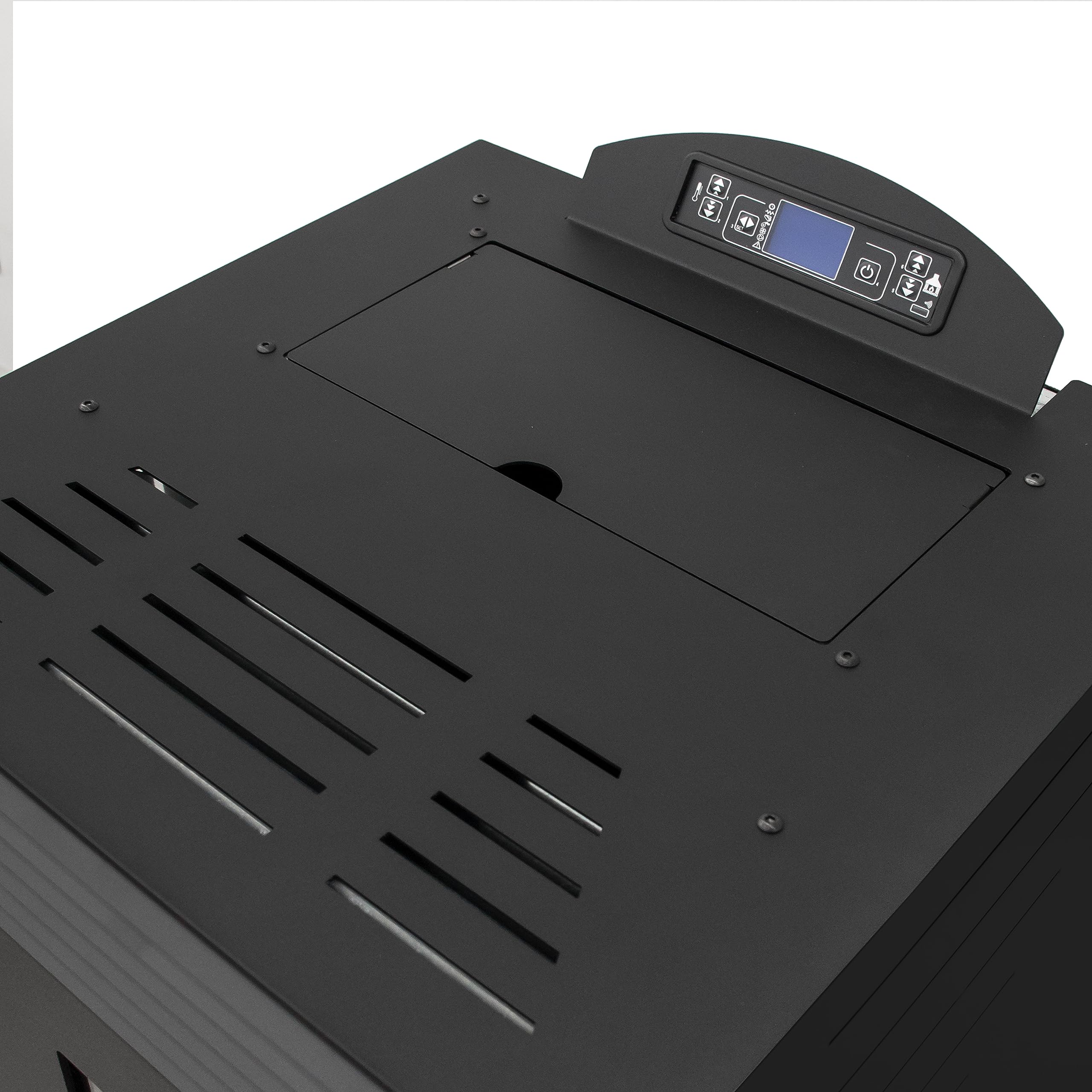 STUFE A PELLET ITALIA California 8 KW | Pelletöfen Effizienz 91% Heizt 70m² Autonomie 20 Std. Programmierbar 5 Geschwindigkeiten und Leistungsstufen Kompaktes Design 24 Monate Garantie Schwarz