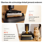 roborock F25 ACE Pro Nass-Trockensauger, 25000Pa, JetFoaming gegen Flecken, Anti-Haar-Verwicklung, 180° Flach-Design, Heißwasser-Selbstreinigung & Heißlufttrocknung