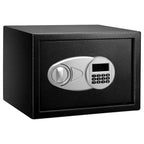 Amazon Basics Tresor aus Stahl, Sicherheit für Zuhause, mit digitaler Tastatursperre – für Bargeld, Schmuck, Ausweise, Dokumente, 14 l, 35cm x 25cm x 25cm (B x T x H), Schwarz