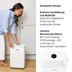Bosch Dry 2000 Luftentfeuchter - Einfach. Effizient. Leise. - Für Räume bis zu 24 m² - Ideal für Deine Wohnung die schnelle Trocknung Deiner Wäsche