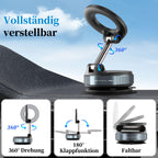PlusAcc Vakuum Handyhalterung Auto Saugnapf - 360°Drehbar Zusammenklappbar Tragbar Magnetisch Handy Halter für iPhone 17/16/15/14/13/12 an Windschutzscheibe/Armaturenbrett/Spiegel befestigt