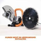 Evolution R230DCT Betonsäge Elektrische Steinsäge 2000W Steinschneidemaschine 230 mm Scheibendurchmesser Sägeblatt Diamantblatt Nicht Enthalten, 90 mm Schnitttiefe, Schneidet Mauerwerk und Beton