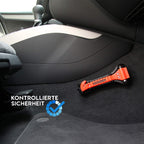 Heldenwerk® Notfallhammer fürs Auto [2er Set] - Nothammer mit Gurtschneider & gehärteten Spitzen - Notfall Hammer, Sicherheitshammer mit Gurtmesser