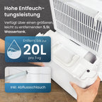 Pro Breeze Luftentfeuchter 20L in 24h Entfeuchtungsleistung - Luftentfeuchter elektrisch mit Wäschemodus, Feuchtigkeitssensor, Luftfilter, Timer - Gegen Schimmel - Entfeuchter elektrisch für bis 35m²
