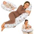Totsy Baby Stillkissen XXL Schwangerschaftskissen 190 cm - Pregnancy Pillow Body Pillow Seitenschläferkissen Schlafkissen Lagerungskissen Kissen mit Bezug aus Baumwolle Oeko-Tex