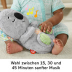 Fisher-Price Schlummer-Koala mit Sanfter Musik, Licht & Rhythmischen Atembewegungen, Koala Kuscheltier, Baby Spielzeug, Nachtlicht mit Musik für Babys, Baby Erstausstattung, für Neugeborene 0+, HBP87