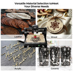 ACMER S1 6W Laser graviermaschine Anfänger, Tragbarer Laserschneider & Gravurgerät für DIY Holz, Metall, Acryl, Leder,130x130mm Gravurbereich, Laserklasse 4,Ideal für Kleinunternehmen