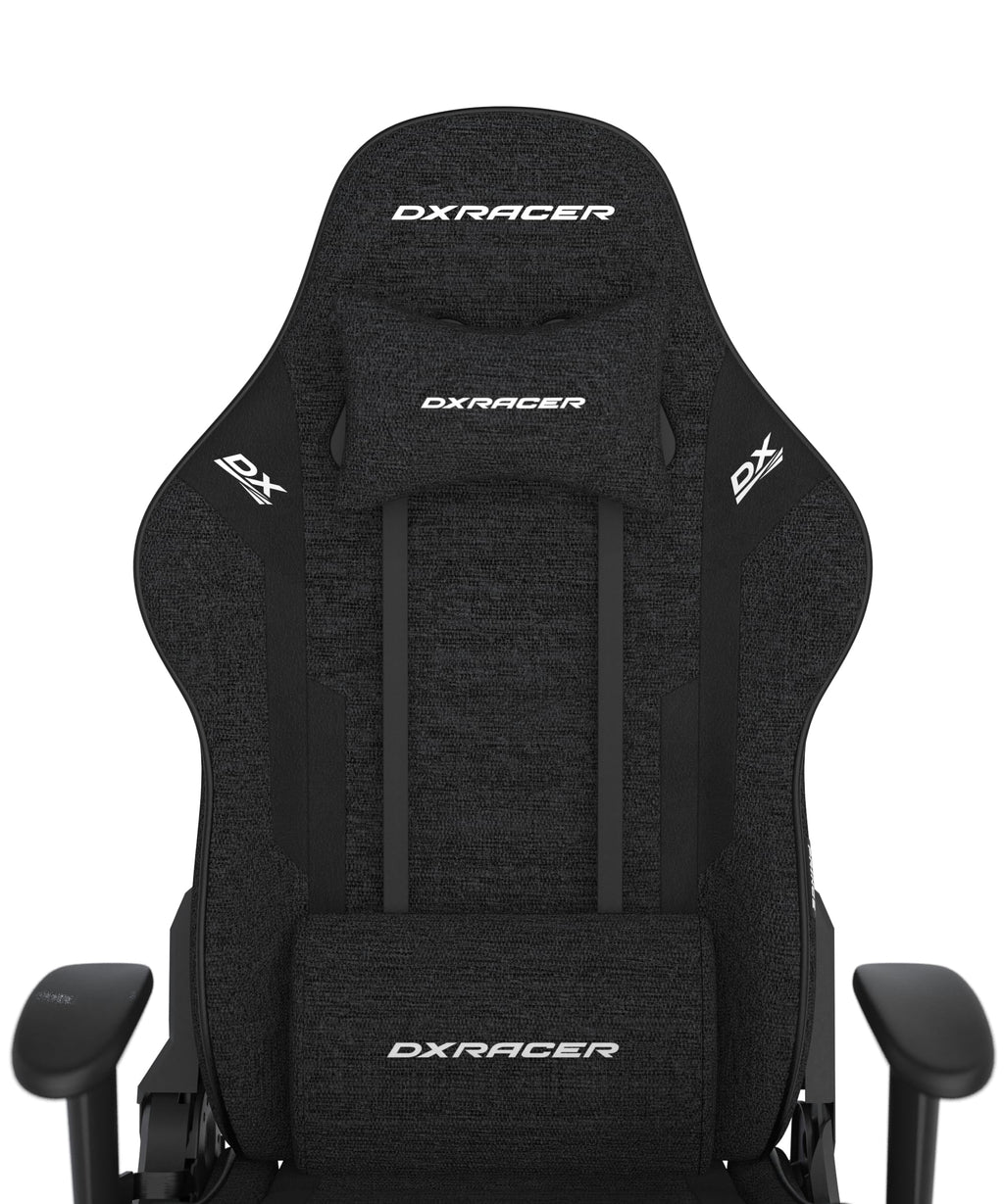 DXRacer Prince L PF132 Gaming-/ Büro-/ Schreibtischstuhl, mit Wippfunktion Gaming Stuhl Höhenverstellbarer Drehstuhl PC Stuhl Ergonomischer Chefsessel, schwarz