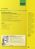SIGEL ZV570 SEPA-Überweisungen, A4, 100 Blatt, Überweisungsträger / Zahlschein, mit gratis Beschriftungsvorlage