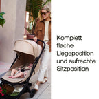 Bugaboo Butterfly 2 Reisebuggy, leicht und kompakt, Handgepäckgröße, faltbarer Reise-Kinderwagen mit Liegefunktion, einhändig faltbar, großer Untergestellkorb, ab 6 Monaten bis 4 Jahre, Desert Taupe
