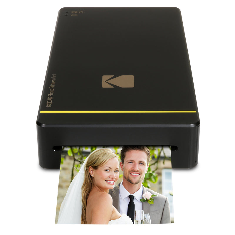 Kodak Mini-Mobil W-LAN & NFC 4.7 x 7,5 cm Fotodrucker mit fortgeschrittener Sublimations-Tintendrucktechnologie & Fotokonservierungsschicht (Schwarz) Kompatibel mit Android & iOS.