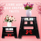 VERGLEICHSSIEGER - Alason® Tritthocker Klappbar 39cm, Belastbar bis 200kg – Mit Aufhängehaken & Aufbewahrungstasche – Platzsparender, Faltbarer Hocker in Anthrazit/Schwarz für Zuhause, Küche & Bad