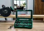 Bosch Accessories 15tlg. Hartmetall Fräser Set (für Holz, Ø-Schaft 8 mm, Zubehör Oberfräse)
