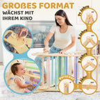 Duanico Großes 9in1 Kinder & Baby Kletterdreieck aus Holz, verstellbar in 5 Winkeln, Rutsche Wippe, Kletterbogen Kissen, Montessori Kletter Spielzeug für Kinder 1–7 Jahre, Klettergerüst Indoor