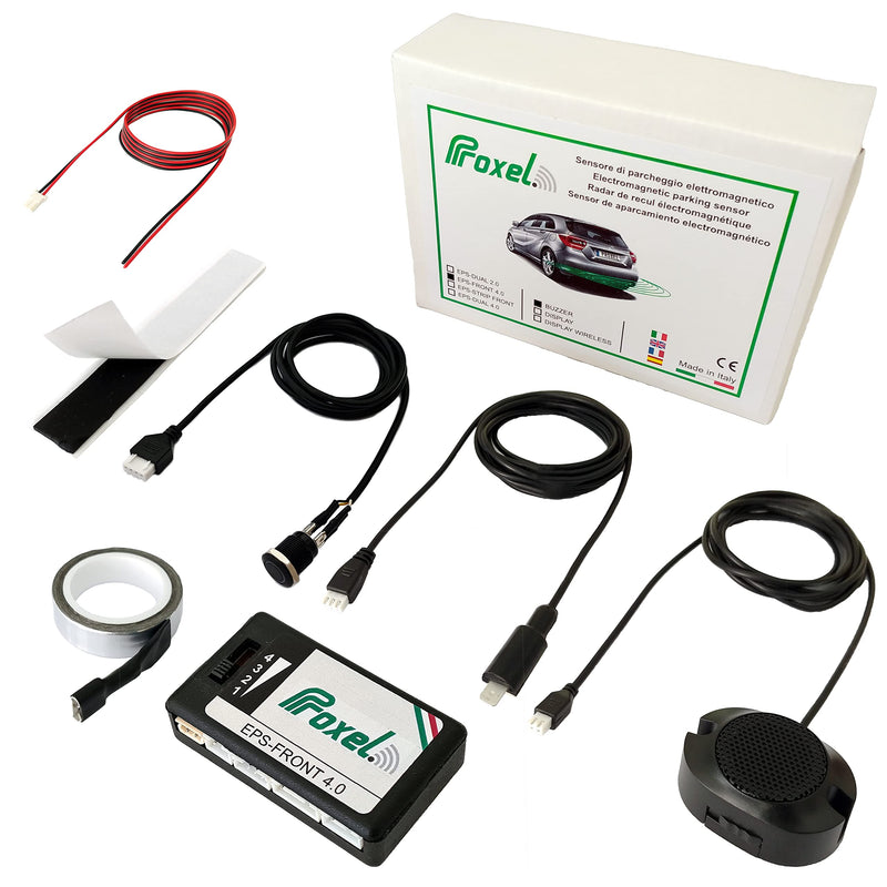 Proxel - Unsichtbare Elektromagnetische Parksensoren, Vorne, EPS-FRONT 4.0, ohne Bohren der Stoßstange, Universell und Original-Kit