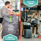 Bramble – XL-Kinderwagentasche fürs Flugzeug – Extra große Kinderwagentasche für Flugreisen – Wasserabweisende Doppel-Kinderwagen-Abdeckung für die Gate-Kontrolle (Grau)