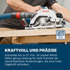 Bosch Professional 18V System Akku Kreissäge GKS 18V-57 G (Sägeblatt-Ø: 165mm, Schnitttiefe: 57 mm, inkl. L-BOXX, ohne Akku/ Ladegerät)