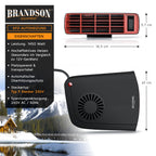 Brandson - Innenraumheizung - mobile Auto Heizung - PKW - Komfort Entfroster Standheizung Heizlüfter - 2 Heizlevel - 1450W - automatischer Überhitzungsschutz - transportabel