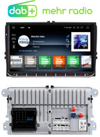 M.I.C. AV9V2-Ultra Android 13 Autoradio mit navi Qualcomm Snapdragon 665 8G+256G Ersatz für VW Golf t5 touran Passat RNS RCD Skoda SEAT: SIM DAB Plus BT 5.0 WiFi 2din 9" IPS Panzerglas Bildschirm USB