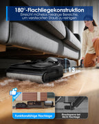 Tineco FLOOR ONE i5 Stretch Nass Trockensauger, 2‑in‑1 Saugen & Wischen, 180° Lay-Flat Waschsauger, 20kPa Saugkraft, Beidseitige Kantenreinigung, 30 Min Laufzeit, Anti-Tangle staubsauger für Tierhaare