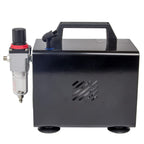 Fengda AS-18A - Professional Airbrush mini Kompressor / 4 bar/Kompakt mit Manometer, Druckminderer
