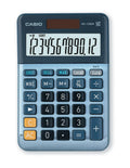 Casio Tischrechner MS-120EM 12-stellig Währungsumrechnung Cost/Sell/Margin Aluminiumfront Solar-/Batteriebetrieb