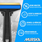 Eiskratzer Auto [2 Stück] - Messing TESTSIEGER 2024* - schnell, mühelos & schonend - Murska Scheibenkratzer Auto - effizient & sicher Schneekratzer Auto - Premium HIPS & Messingklinge - aus Finnland