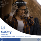 BlasterGlass Hi-Tech 40-60 Abrasive Strahlmittel für Strahlkabinen und Sandstrahlpistolen 10 kg
