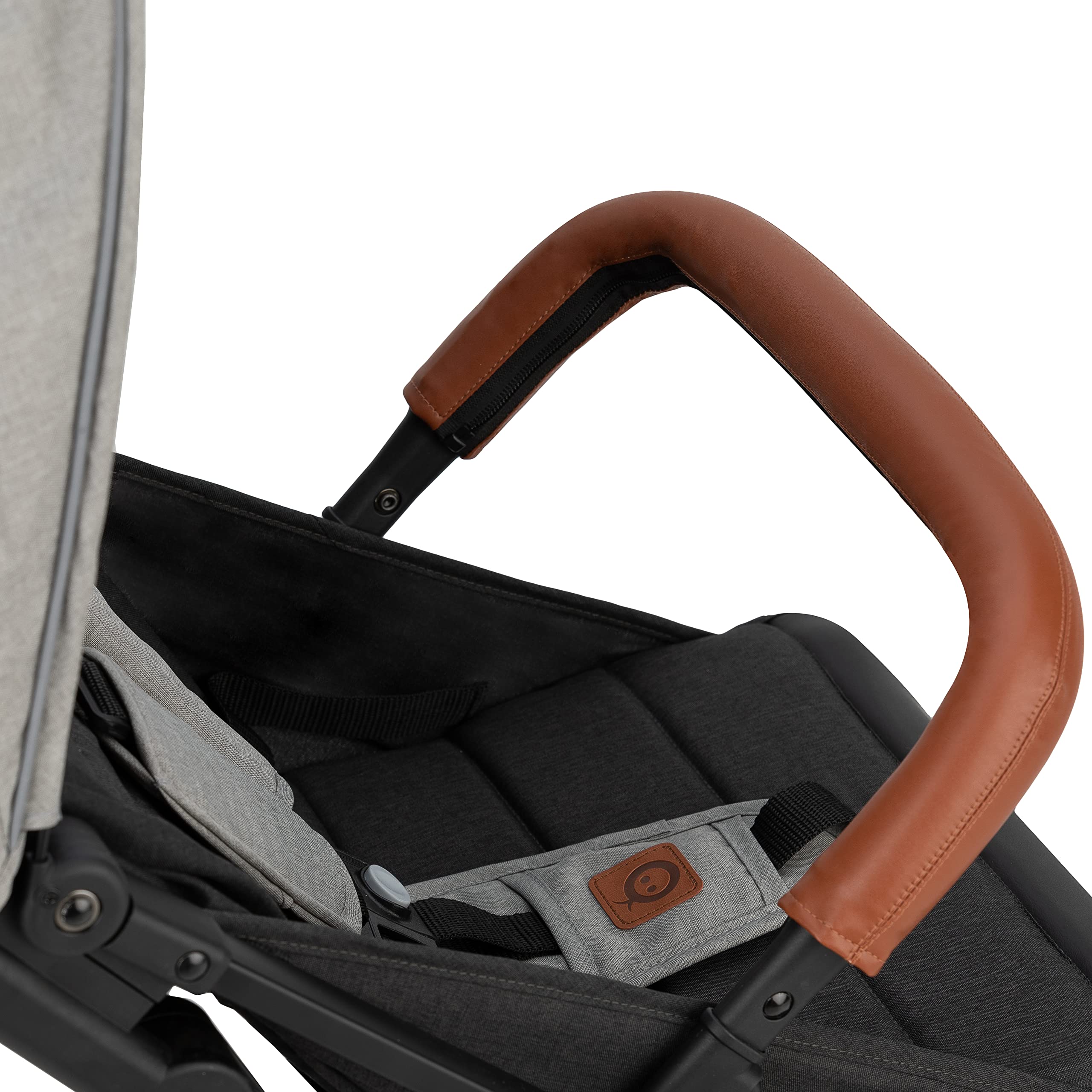 MOMI ESTELLE Kinderwagen für Kinder ab 6 Monat bis zu max. Körpergewicht von 15 kg, H105 x B51 x T75 cm, klappbar auf die Maße H65 x B51 x T21 cm, Gewicht 7,5 kg, 5-Punkt-Sicherheitsgurt