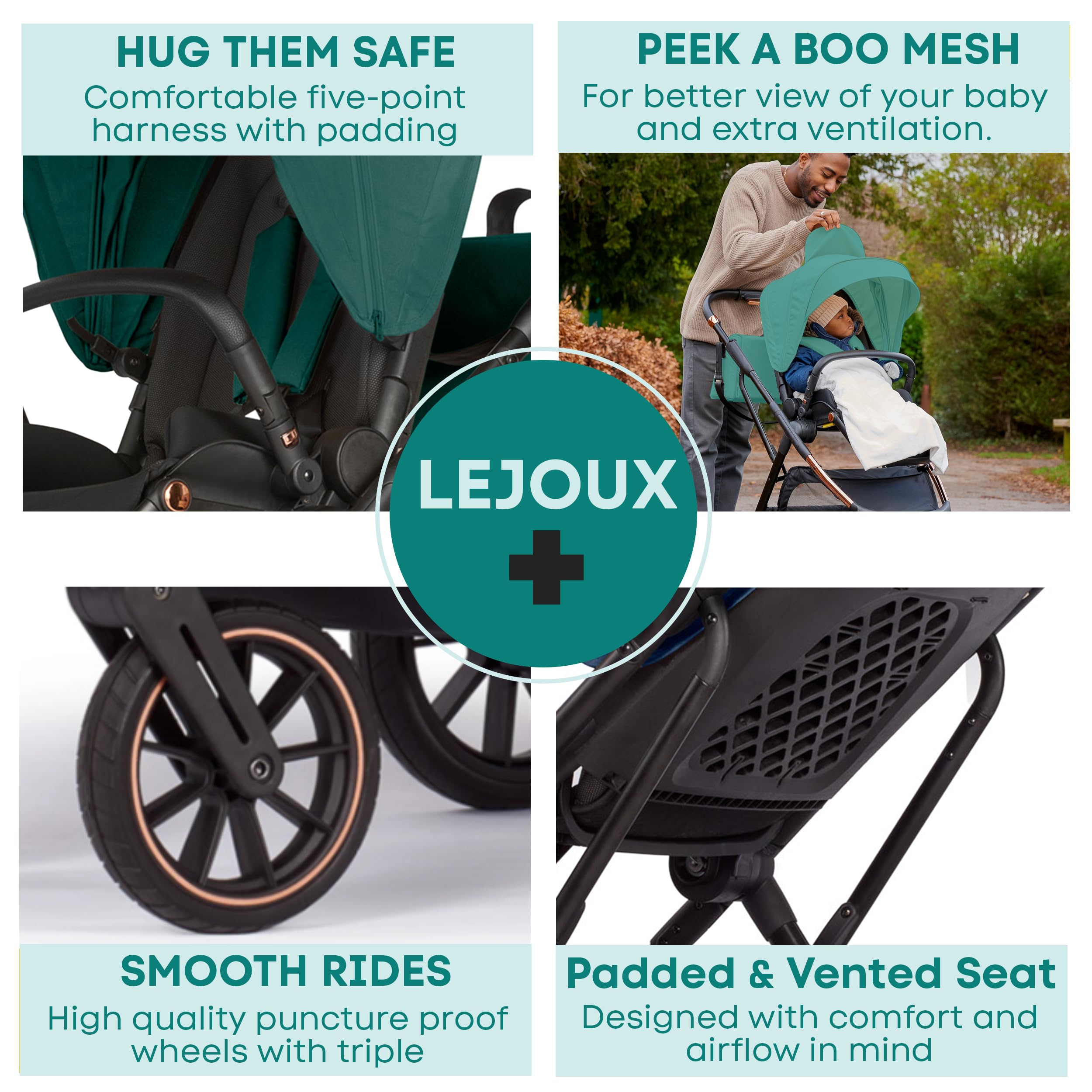 Lejoux+ Baby Pushchair (Green)