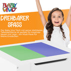 Baby Vivo Kindersitzgruppe Kindertischgruppe Kindermöbel Kinderzimmer Set mit multifunktionalem Tisch und 2 Stühlen aus Holz - Moritz