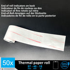 50 EC-Cash Thermorollen 57 x 40 x 12 für EC-Geräte mit Thermodrucker, Thermopapier EC-Cash Bonrolle, Bisphenol-A frei Ø40 mm