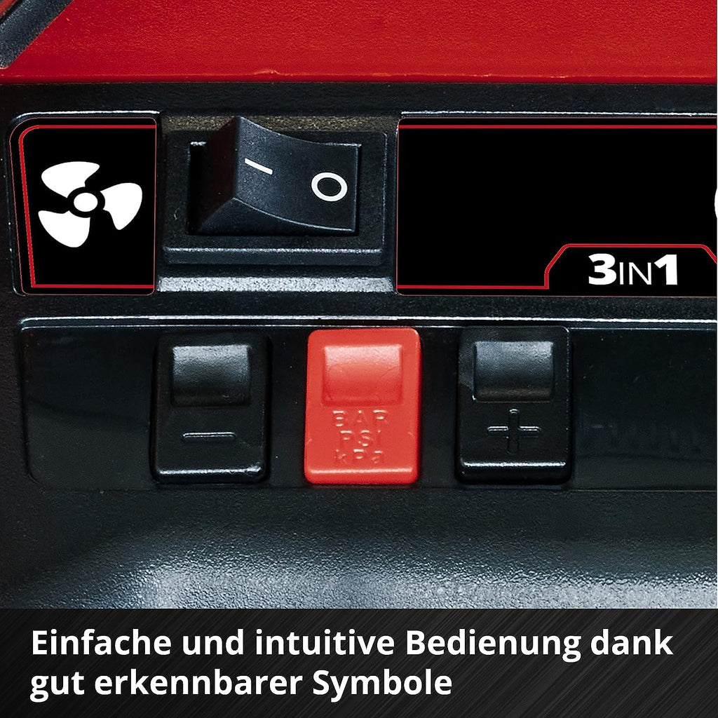 Einhell Akku-Kompressor PRESSITO 18/21 Power X-Change (18 V, max. 10.5 bar, 21 l/min Ansaugleistung, Motordrehzahl 18000 min^-1, ölfrei, ohne Akku)