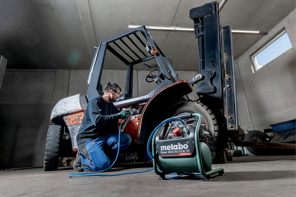 Metabo Akku-Kompressor Power 160-5 18 LTX BL OF – 601521850 – 18 V – Kompressor mit Brushless-Motor – Ohne Akku und Ladegerät
