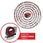 Einhell Akku-Stichsäge TE-JS 18/100 Li-Solo Power X-Change (18 V, 100 mm Schnitttiefe in Holz, 26 mm Hubhöhe, max. 45° Schrägschnitte, inkl. Sägeblatt, ohne Akku)