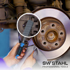 SW-Stahl 94830SB Spezial-Bremssattelfeile 4-seitig gefräst/Vierkantfeile/Bremsenfeile/zur Reinigung von Bremssätteln & Bremssattelführung / 260 mm/Werkstattbedarf/KFZ